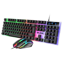 Bajeal T350 Rainbow RGB Back-lit Gaming Keyboard Mouse Combo