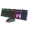 Bajeal T350 Rainbow RGB Back-lit Gaming Keyboard Mouse Combo