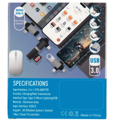 T69 3 in 1 Otg Adapter